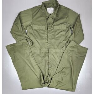 US Military Coveralls Mens 46L Utility 8405-01-462-4039 Unicor‎ Green